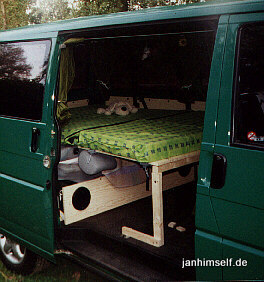 Selbstbaubett im VW T4