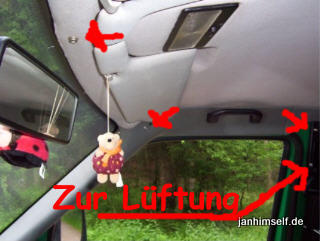 VW T4 Vorhang Windschutzscheibe Knpfe
