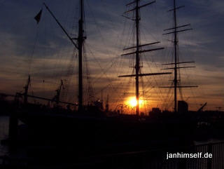 Sonnenuntergang Hamburg